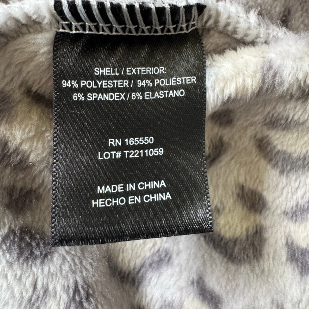 Leopard Print Hooded robe dress, size small/medium